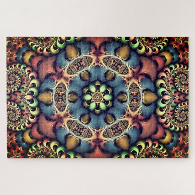 Puzzle pastellfarbener Blume (Horizontal)