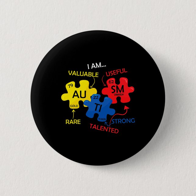 Puzzle Periodische Tabellenelemente Button (Vorderseite)