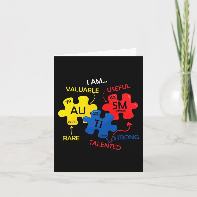 Puzzle Periodische Tabellenelemente Karte (Vorderseite)