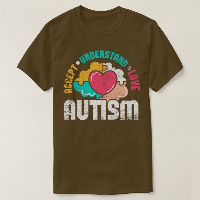 Puzzle Piece Autismus Unterstützung Autismus Bewus T-Shirt (Design vorne)