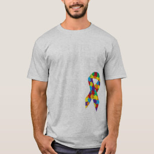 Puzzle Piece Ribbon Group Matching Family Friends T-Shirt