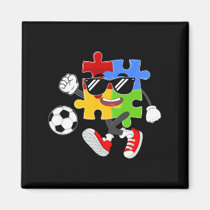 Puzzle Piece Spielen Fußball Autismus Bewusstsein Magnet