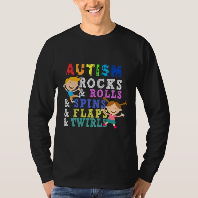 Puzzle Pieces Autismus Rocks Autismus Kind T-Shirt (Vorderseite)