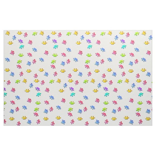 Puzzle Pieces Fabric Stoff (Fat Quarter (45,7 x 55,9 cm))