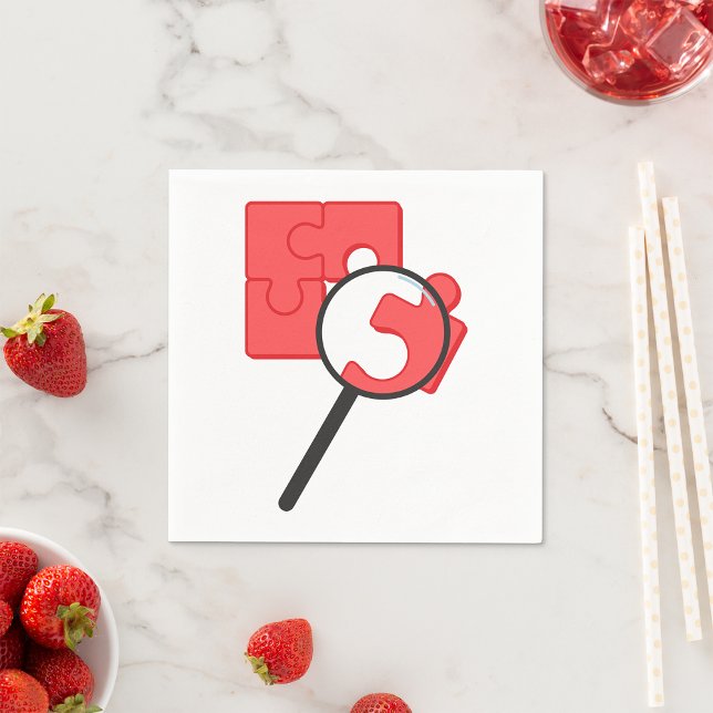 Puzzle Pieces Paper Napkins Serviette (Von Creator hochgeladen)