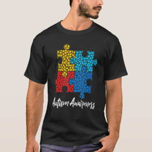 Puzzle Polka Dot Autismus-Bewusstsein Internationa T-Shirt