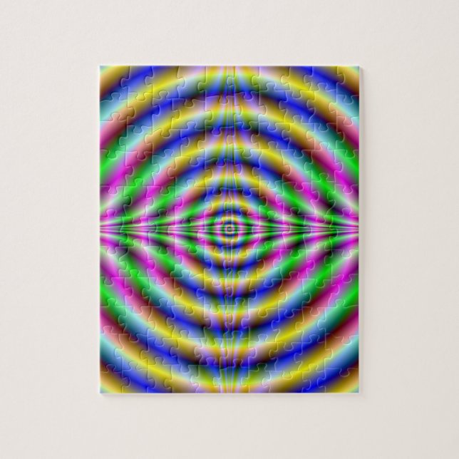 Puzzle Psychedelic Neon Eye (Vertikal)