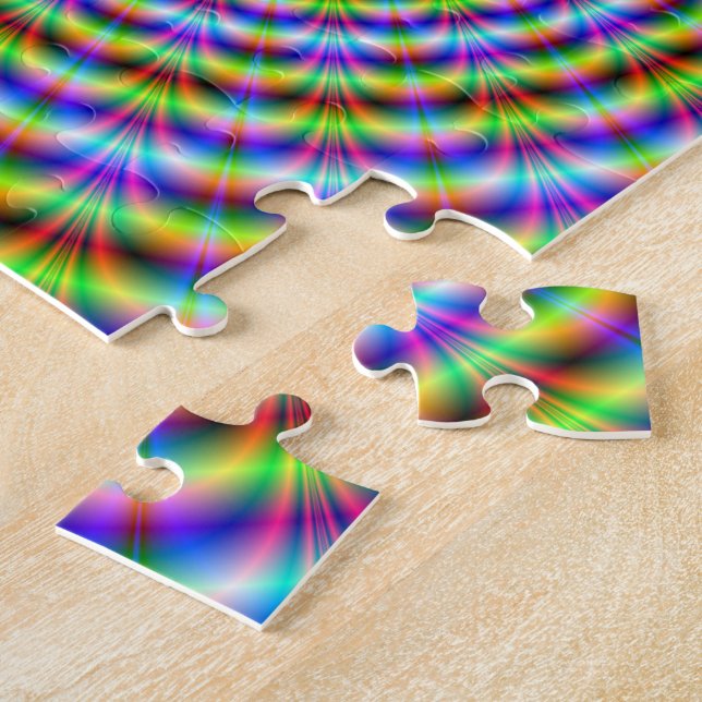Puzzle Psychedelic Neon Ripples (Seite)