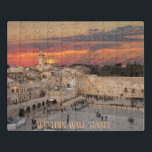Puzzle, Puzzle<br><div class="desc">Schöner Sonnenuntergang über der Mauer des Westerns in Jerusalem. Das ist eine wunderbare Puzzle Geschenkidee!</div>