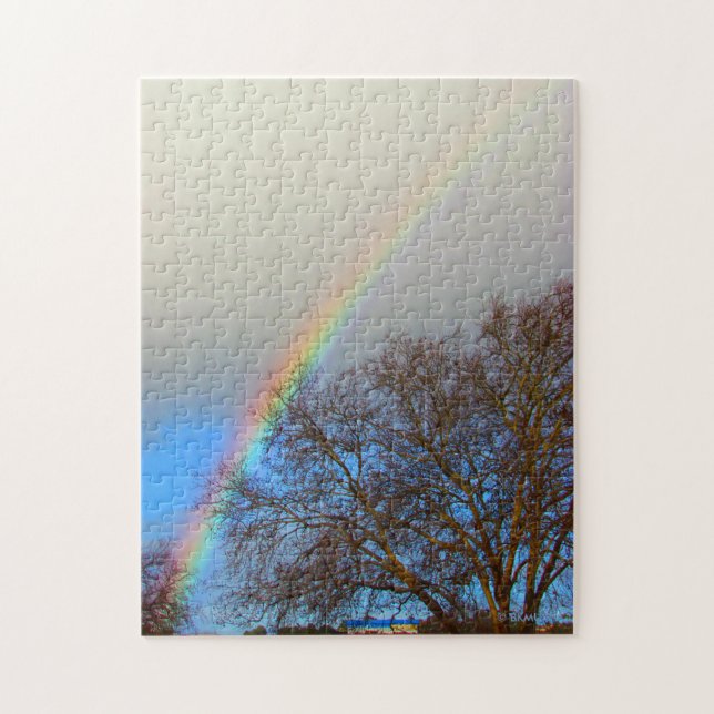 Puzzle - Regenbogen im Himmel (Vertikal)