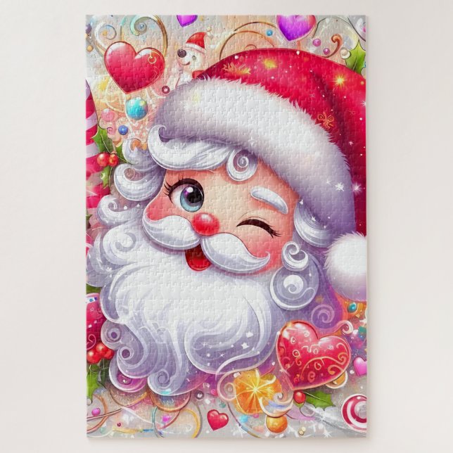 PUZZLE ROMPRE CABEZAS DE SANTA CLAUS (Vertikal)