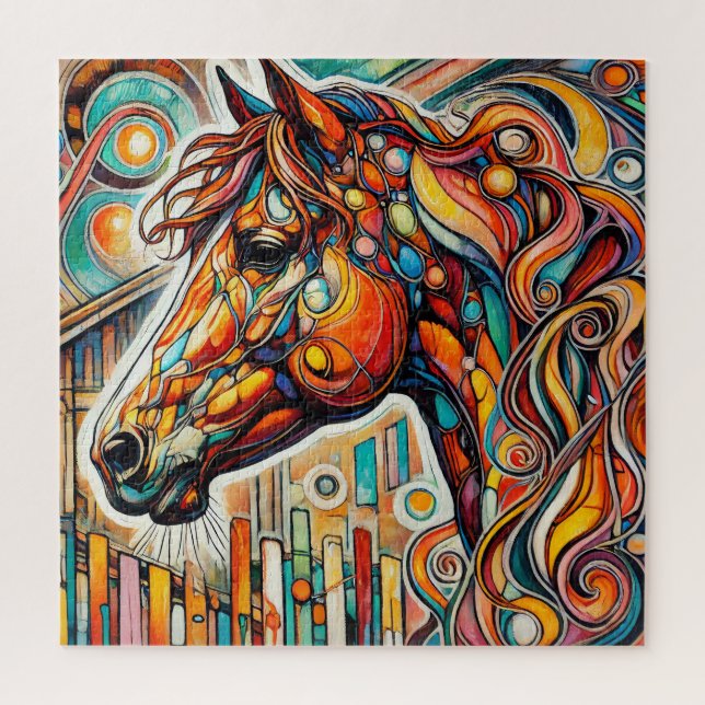 Puzzle Rotes Pferd 600 Piece Platz (Vertikal)