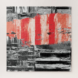 Puzzle – Rotes Puls Abstraktes Design