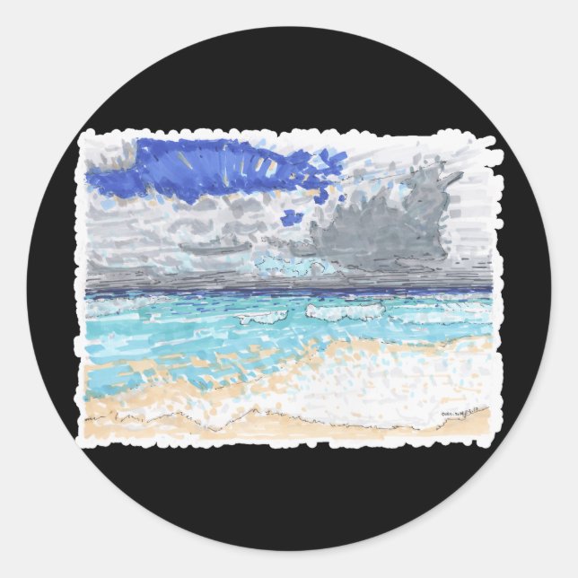 Puzzle Runder Aufkleber (Vorderseite)