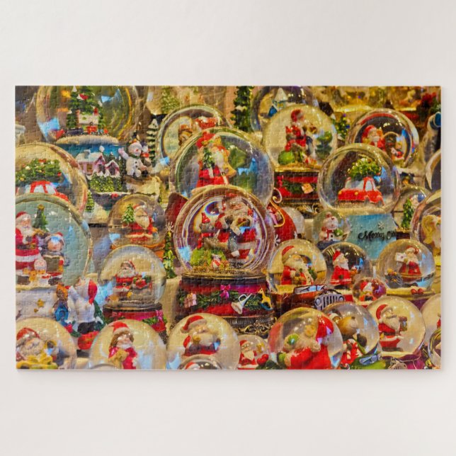 Puzzle santa globes (Horizontal)