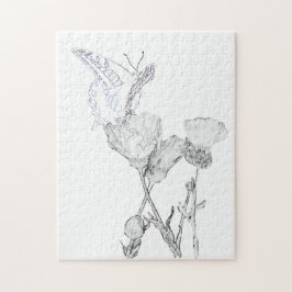 Puzzle - Schmetterling auf Blume