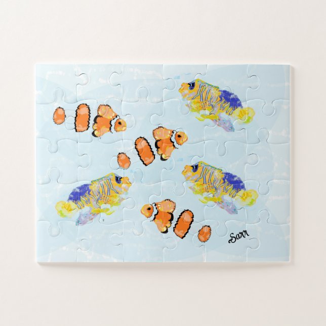 Puzzle: Schule für tropischen Fisch Puzzle (Horizontal)