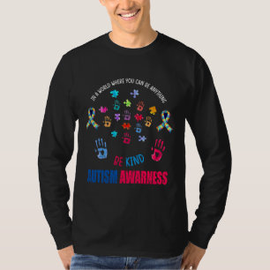 Puzzle Sonnenblume Seien ein netter Autismus Bewus T-Shirt