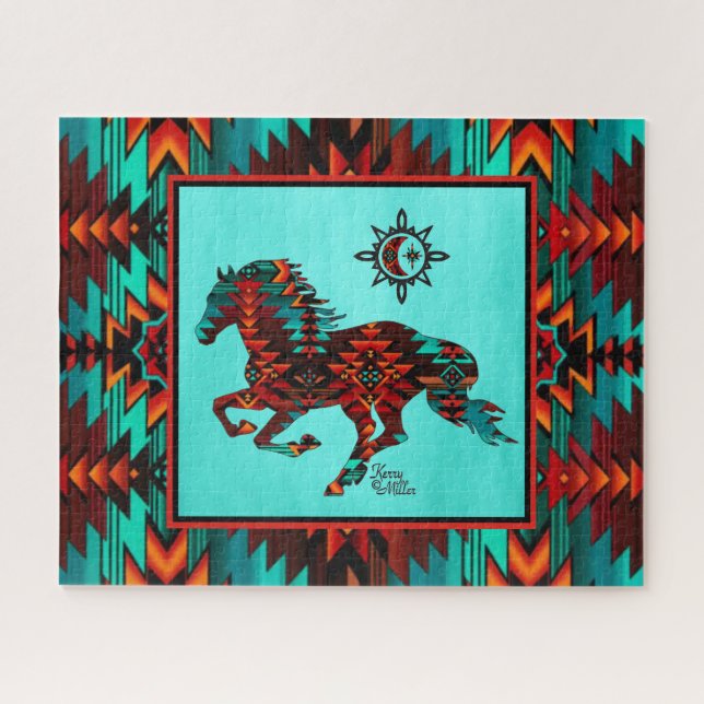 Puzzle Southwest Horse Jigsaw (Horizontal)