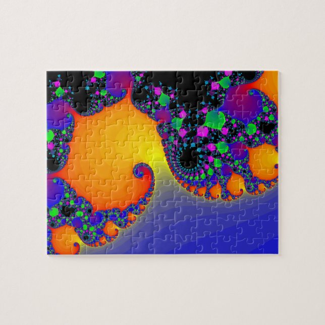 Puzzle: Spirale Fraktal Design Puzzle (Horizontal)