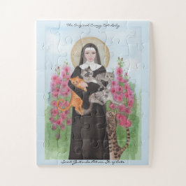 PUZZLE St. Gertrude Schutzheilige Katzen hinzufüge