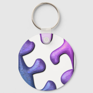 Puzzle-Stück-Schlüsselanhänger Schlüsselanhänger