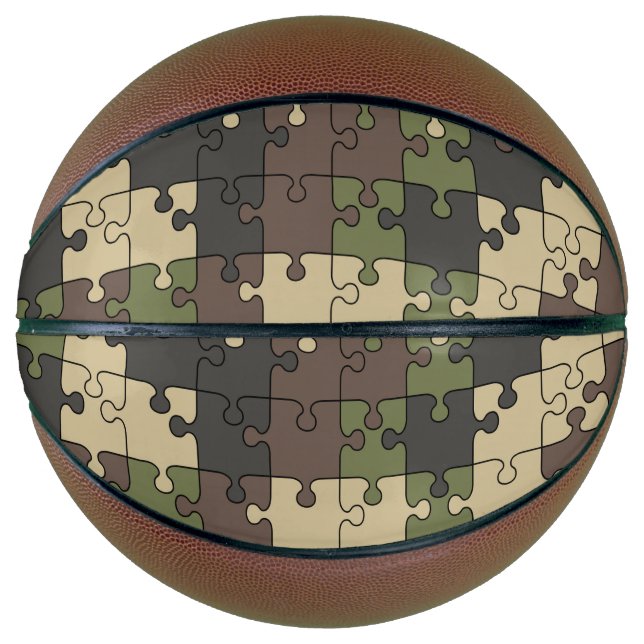 Puzzle Tarnung Basketball (Vorderseite)