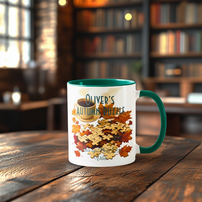 Puzzle Tasse Herbst - Stück für Stück, gemütlich (Von Creator hochgeladen)