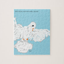 Puzzle : Taube im Flug