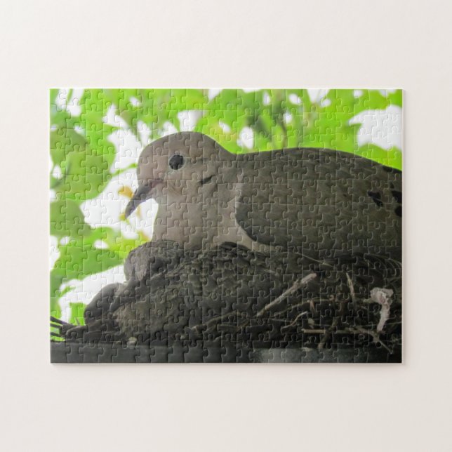 Puzzle - Tauben im Nest (Horizontal)