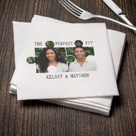 Puzzle-Teil-Foto Perfekte Passform Hochzeit Serviette