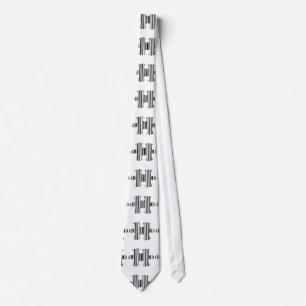 Puzzle-Teil-Strichcode-Musterdesign Krawatte