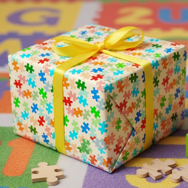 Puzzle-Teile Geschenkpapier (Von Creator hochgeladen)