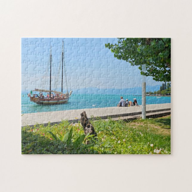 Puzzle über den Gardasee (Horizontal)