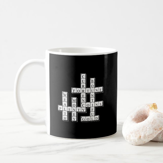 Puzzle über Reichtum Tasse (Mit Donut)