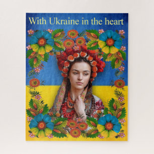 Puzzle Ukraine ukrainische Flagge, ukrainische Kun