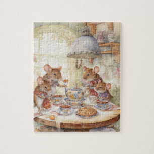 Puzzle Vintag Mouse Family
