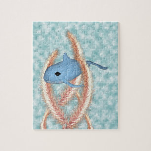 Puzzle - Wale Schwimmen durch Gras