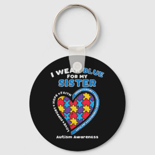 Puzzle Wear Blue für meine Schwester Autismus Bewu Schlüsselanhänger
