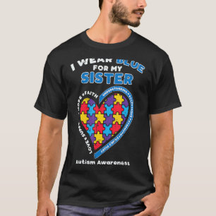 Puzzle Wear Blue für meine Schwester Autismus Bewu T-Shirt