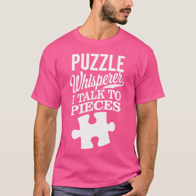 Puzzle Whisperer Funny Jigsaw Puzzle T-Shirt (Vorderseite)