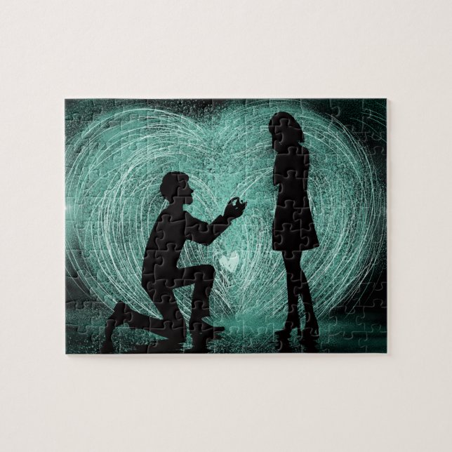 Puzzle "WIll You Marry Me" Romantischer Vorschlag (Horizontal)