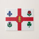 Puzzle with Flag of Montreal, Canada<br><div class="desc">Celebrate the vibrant heritage of one of Canada’s most iconic cities with this patriotic puzzle featuring the official flag of Montreal. Whether you're a proud Montrealer, a puzzle enthusiast, or simply someone who appreciates rich symbolism and Canadian history, this jigsaw puzzle offers an engaging and meaningful way to connect with...</div>