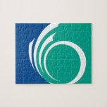 Puzzle with Flag of Ottawa, Canada<br><div class="desc">Enjoy hours of fun and civic pride with this vibrant puzzle featuring the flag of Ottawa, Canada! This high-quality puzzle showcases the distinctive blue and white colors of Ottawa’s municipal flag, centered around the stylized “O” emblem symbolizing the city’s rich heritage and natural beauty. Perfect for family game nights, educational...</div>