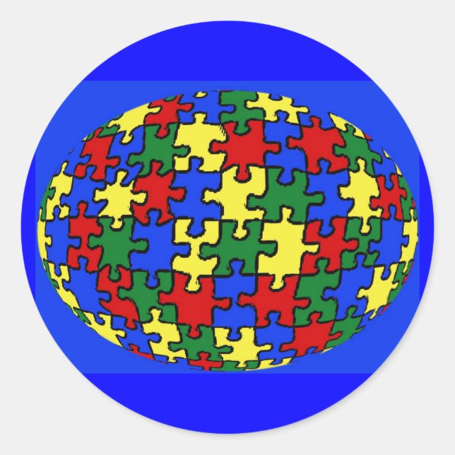 Puzzle World Aufkleber (Vorderseite)