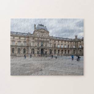 Puzzle zum Ausblick auf das Paris-Louvre-Museum