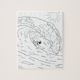 Puzzle zum Surfen bei Erwachsenen