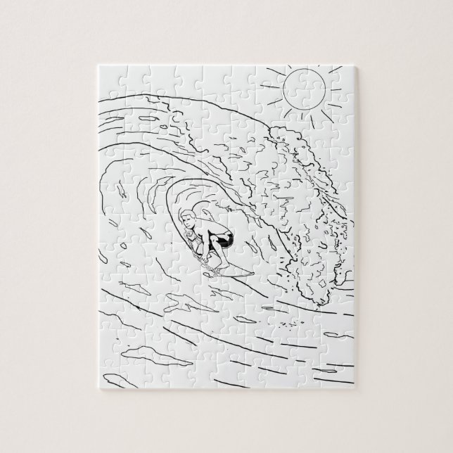 Puzzle zum Surfen bei Erwachsenen (Vertikal)