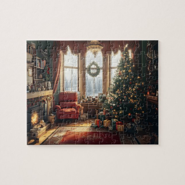 Puzzle zum Weihnachtsleben (Horizontal)