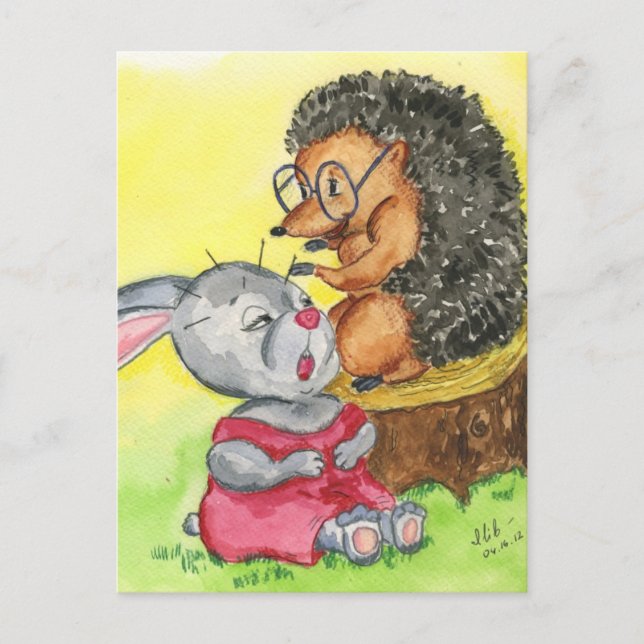 PuzzledAccupuncture.jpeg Postkarte (Vorderseite)